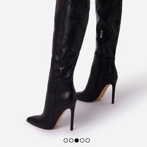Black Knee High Boots